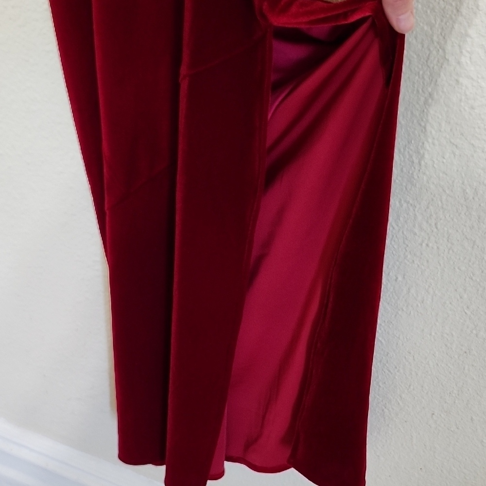 Lovers + Friends Red Spaghetti Strap Slip Dress - Picture 7 of 9